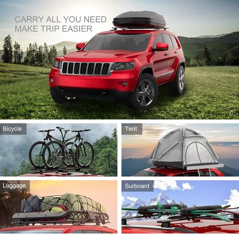 MOSTPLUS Roof Rack Cross Bar Rail Compatible for 2014 2015 2016 2017 2018 2019 2020 2021 2022 Jeep Cherokee Cargo Racks Rooftop Luggage Canoe Kayak Carrier in Saudi Arabia