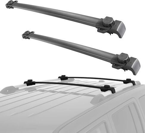 MOSTPLUS Roof Rack Cross Bar Rail Compatible for 2014 2015 2016 2017 2018 2019 2020 2021 2022 Jeep Cherokee Cargo Racks Rooftop Luggage Canoe Kayak Carrier in Kuwait