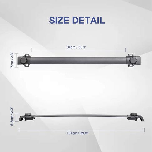 MOSTPLUS Roof Rack Cross Bar Rail Compatible for 2014 2015 2016 2017 2018 2019 2020 2021 2022 Jeep Cherokee Cargo Racks Rooftop Luggage Canoe Kayak Carrier in Kuwait