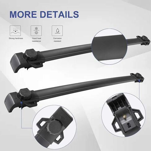 MOSTPLUS Roof Rack Cross Bar Rail Compatible for 2014 2015 2016 2017 2018 2019 2020 2021 2022 Jeep Cherokee Cargo Racks Rooftop Luggage Canoe Kayak Carrier in Kuwait