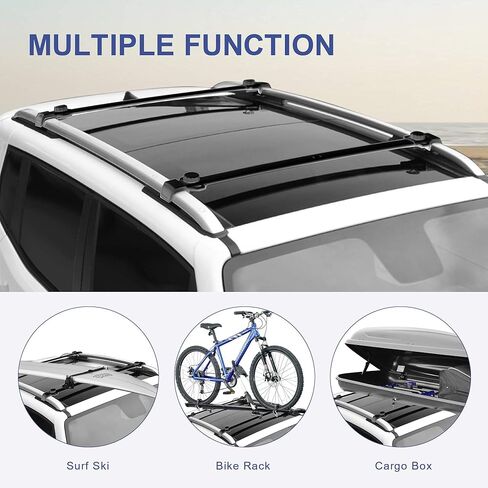 MOSTPLUS Roof Rack Cross Bar Rail Compatible for 2014 2015 2016 2017 2018 2019 2020 2021 2022 Jeep Cherokee Cargo Racks Rooftop Luggage Canoe Kayak Carrier in Kuwait