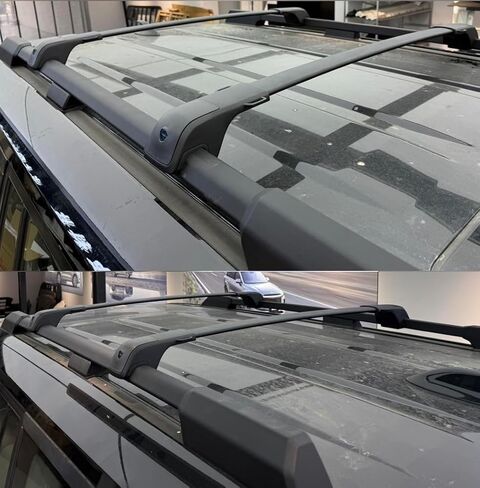 Upgraded 260lbs Cargo Carrier for Hyundai Santa fe 2024-2026 Roof Rack Cross Bars Luggage Rail Lockable,Easy Installation,No Drilling in Saudi Arabia