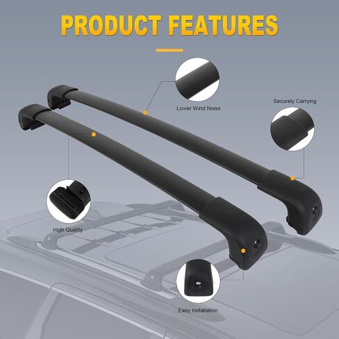 OCPTY Roof Rack Cross Bars Fit For Kia For Sorento 2021 2022 2023 2024 Luggage Racks Rooftop Cargo Carrier Bag Luggage Kayak Canoe Bike Snowboard Skiboard in Saudi Arabia