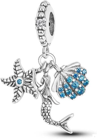 Surfer Birthday Sea Ocean Guardian Angel Mom Butterfly Sunflower Hamsa Bead Pendant 925 Sterling Silver Dangle Compatible With Pandora Moments Charm Bracelet in Saudi Arabia