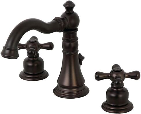 Kingston Brass FSC1972AX American Classic Widespread Bathroom Faucet, Polished Brass in Saudi Arabia