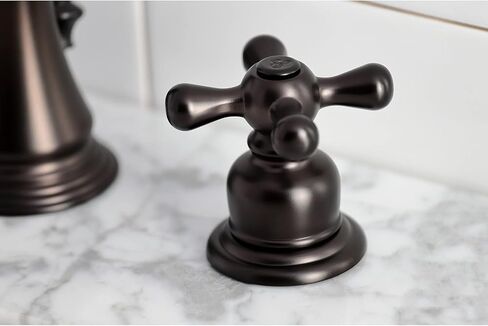 Kingston Brass FSC1972AX American Classic Widespread Bathroom Faucet, Polished Brass in Saudi Arabia