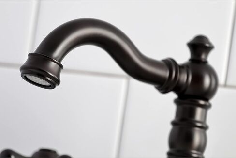 Kingston Brass FSC1972AX American Classic Widespread Bathroom Faucet, Polished Brass in Saudi Arabia