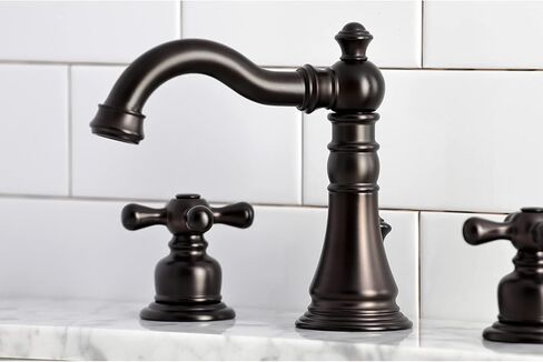 Kingston Brass FSC1972AX American Classic Widespread Bathroom Faucet, Polished Brass in Saudi Arabia
