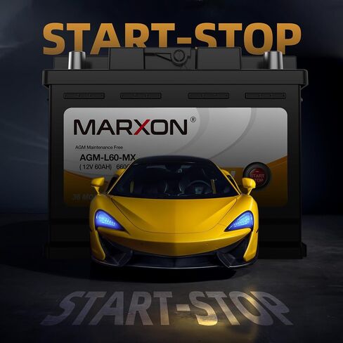 Marxon Group 140r Car Battery 12V 50ah 570CCA H4 AGM بطاريات AGM الصيانة مجانية لبدء تشغيل البطارية LN1 لـ Audi BMW Volkswagen Toyota Chevrolet in Kuwait
