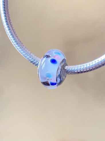 أصيلة Murano Glass 925 سحر الفضة الاسترليني لأساور باندورا ، سحر زهرة لأساور باندورا ، سحر حبة للنساء in Kuwait