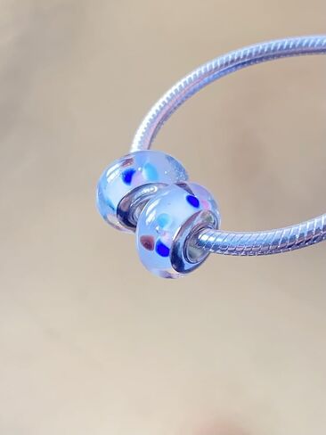 أصيلة Murano Glass 925 سحر الفضة الاسترليني لأساور باندورا ، سحر زهرة لأساور باندورا ، سحر حبة للنساء in Kuwait