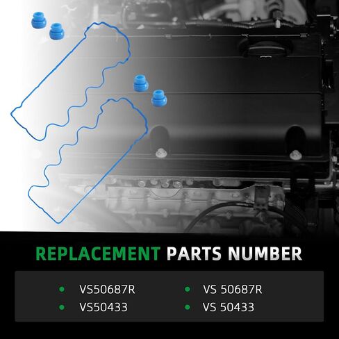 حشية غطاء صمام VS50687R لفورد إكسبيديشن/مستكشف/موستانج/F-150/F-250 Super Duty/F-350 Super Duty ، لـ Lincoln Navigator/Mark LT ، ل Mercury Mountainder ، 2007-2014 ، 4.6L 5.4L in Saudi Arabia