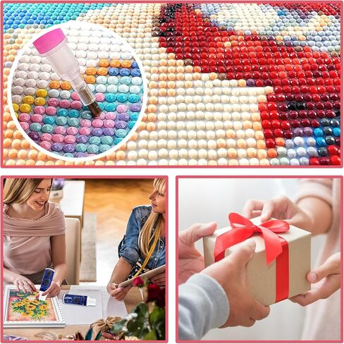 Skryuie 5d Christmas Snowman Miamond Painting Kits - Diy Diamond Art Kits للبالغين عيد الميلاد ، تدريبات مستديرة كاملة - غرزة Crystal Cross - Craft Craft for Wall & Office Decor in Saudi Arabia