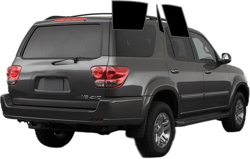 Precut Windows Tint Film All Sides Sun Sun Flocking Protection Privacy Anti Shatter Glass 2 Ply Film أي مجموعة الظل الصبغة لتويوتا سيكويا 2001-2007 in Saudi Arabia