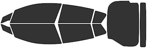 Rvinyl Window Tint Kit Compatible with Honda Insight 2010-2014 - Black 20% - Single Ply No Bubble Film - Do it Yourself Vehicle Complete Precut Kit in Saudi Arabia