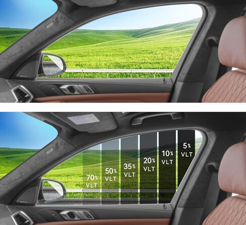Precut Windows Tint Film All Sides Cars Sun Blocking Protection Privacy Anti Shatter Glass 2 Ply Film Any Tint Shade kit for Subaru Outback 2005-2009 in Saudi Arabia