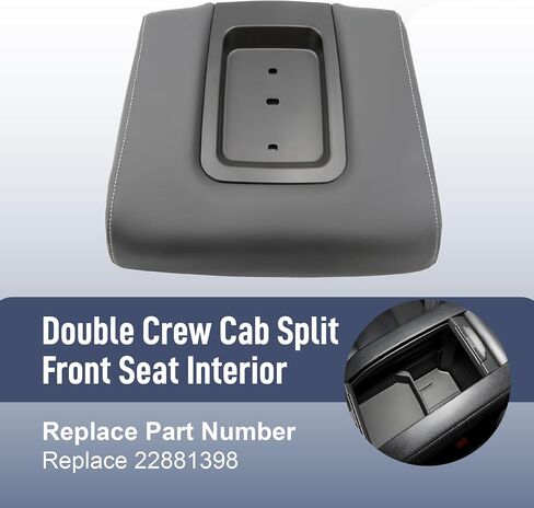 CHEVROLET CHEVY SILVINGADA 1500 2500 2500 3500 Suburban Tahoe GMC Sierra Yukon XL ، مقعد أمامي مركزي Console Cover Reclest Lid استبدال 22881398 in Saudi Arabia