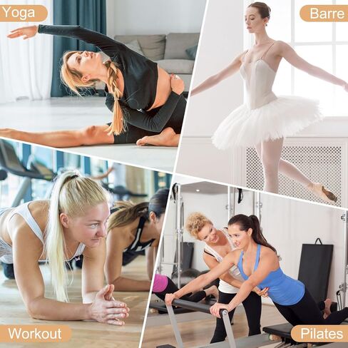 Grip Pilates Socks for Women, Non Slip Yoga Slouch Scrunch Socks with Grips for Barre Ballet Workout Hospital in Kuwait