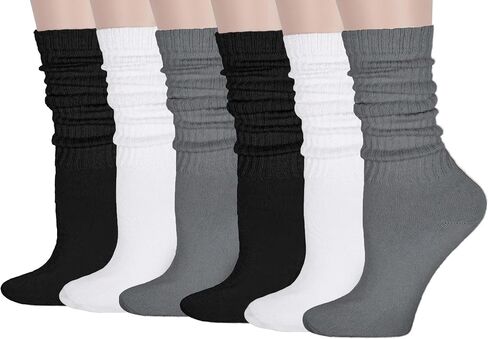 Loritta Slouchy Socks for Women Soft Retro Scrunch Sock Long Slouch Boot Socks in Saudi Arabia