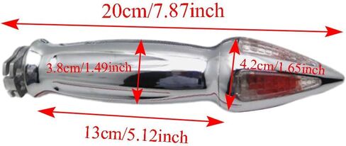 Motorcycle Grips Non Slip Thruster Grip with Amber Turn Signal in Saudi Arabia