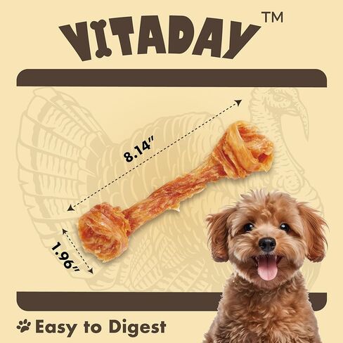 وتر الديك الرومي للكلاب-طبيعية 100 ٪ ، مقسم الولايات المتحدة ، عالي البروتين ، قليلة الدهون ، خالية من الحبوب ، مضغ ، البديل ، الجرو الساق ، الجرو Hypoallergenic ، المصاصة (حزمة 4) in Kuwait