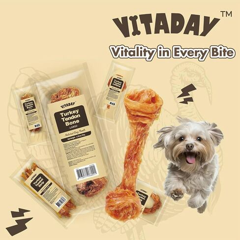 وتر الديك الرومي للكلاب-طبيعية 100 ٪ ، مقسم الولايات المتحدة ، عالي البروتين ، قليلة الدهون ، خالية من الحبوب ، مضغ ، البديل ، الجرو الساق ، الجرو Hypoallergenic ، المصاصة (حزمة 4) in Kuwait