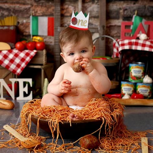 MAMUXI 1st Birthday Donut Crown - Headpiece for Baby Girl's First Birthday Decoration in Kuwait