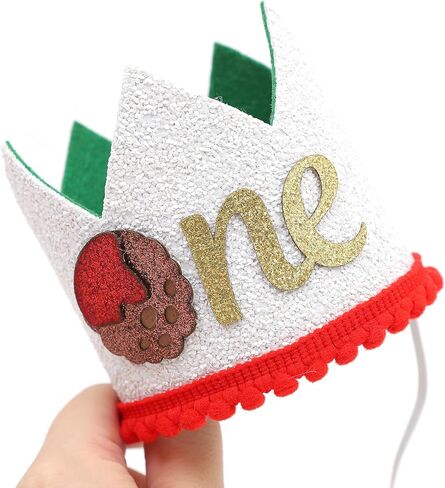 MAMUXI 1st Birthday Donut Crown - Headpiece for Baby Girl's First Birthday Decoration in Kuwait