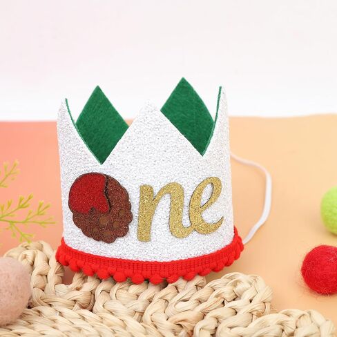 MAMUXI 1st Birthday Donut Crown - Headpiece for Baby Girl's First Birthday Decoration in Kuwait