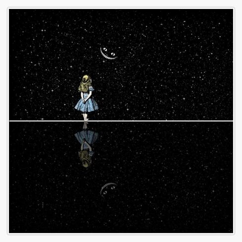 MAGNET Alice In Wonderland Starry Night Magnetic Vinyl Sticker Decal Magnet 5" in Saudi Arabia