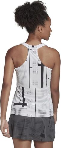 Adidas Club Tennis Graphic Tank - Womens Tennis L White -Black in Saudi Arabia
