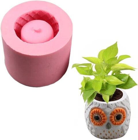 Concrete Flower Pot Silicone Mold Letter Shaped Succulent Planter Vase Cactus Plaster Mold Pen Holder Storage Box Cement Clay Epoxy Resin Mould in Kuwait