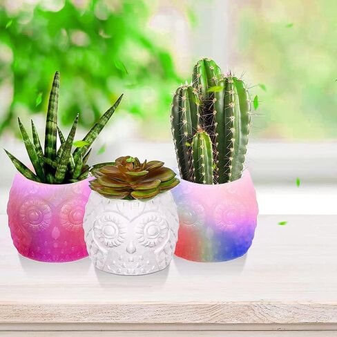 Concrete Flower Pot Silicone Mold Letter Shaped Succulent Planter Vase Cactus Plaster Mold Pen Holder Storage Box Cement Clay Epoxy Resin Mould in Kuwait