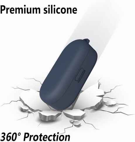 غطاء حافظة سماعات الأذن الرياضية Bose (غير مناسب لسماعات الأذن Bose QuietComfort)، حافظة واقية من السيليكون المحمولة مع حلقة تسلق (أسود) in Kuwait