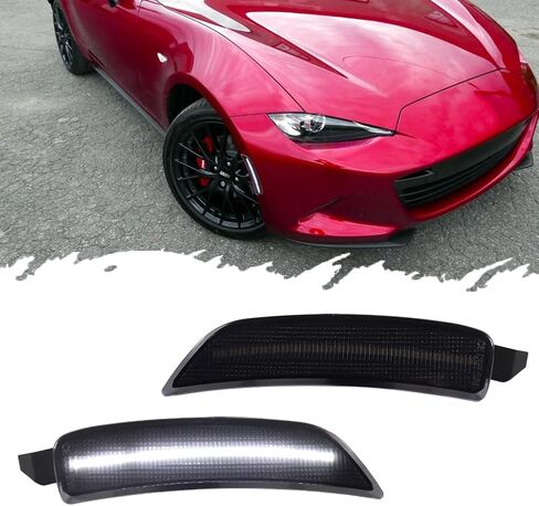 لعام 2016 2017 2018 2019 2020 2021 2022 2023 MX-5 MIATA FIAT 124 Spider Abarth Pront Presher Marker Lines Amber Lens Amber LED NA1J-51-5H0C ، NA1J-51-5J0C in Saudi Arabia