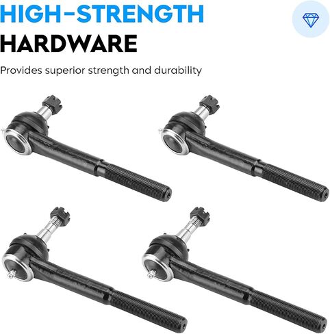 Front End Kit for Chevy & GMC K1500 Suburban 95-99, Tahoe Yukon 5.7L 95-00, 4WD, Adjustment Sleeve, Lower & Upper Ball Joint + Tie Rod, 14Pcs Suspension K6477 K6292 K6428 ES2836RL ES2838RL in Saudi Arabia