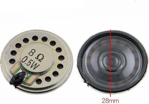 1pcs 8R 0.5W Horn Loud Speaker Buzzer Ringer 20mm 23mm 28mm 30mm 40mm 50mm 8 ohm 0.5W Small Loudspeaker(1Pcs 50mm) in Saudi Arabia