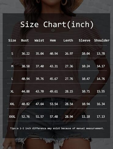 ATHMILE Womens Summer Tops Square Neck Dressy Casual Ruffle Trim Sleeve Cute T Shirts Trendy Clothes in Saudi Arabia