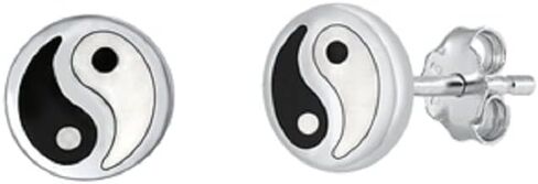 925 sterling Silver Yin Yang أقراط in Kuwait