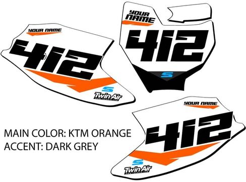 2016-2018 SX 50 SG64 MX Number Plates Senge Graphics Kit متوافقة مع KTM in Kuwait