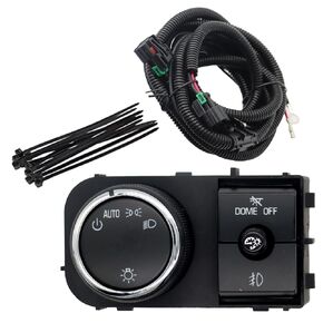 25858705 مفتاح المصباح Dimmer W/Fog Light الأسلاك متوافق مع Silverado Sierra 1500 2500 3500 2007-2013 Yukon 2007-2014 19170439 in Kuwait