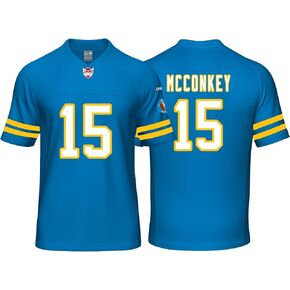 Custom Mens/Youth Football Stitched T-Shirt for Sports Fan Blue in Saudi Arabia