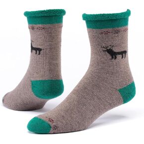 جوارب ماجي من صوف ميرينو العضوي - جوارب حرارية دافئة للنساء والرجال - جوارب صوفية مريحة للعطلات لموسم الشتاء in Kuwait