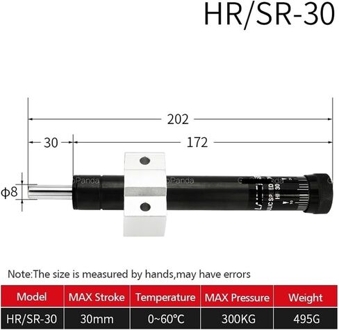 امتصاص الصدمات القابل للتعديل ضغط الزيت HR30 مثبط SR30 هيدروليكي مستقر HR15 HR60 HR80 HR100 1PCS (HR100) in Saudi Arabia