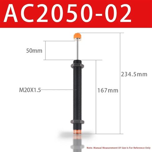 AC2050-02 الهوائية امتصاص الصدمات امتصاص زيت الضغط الهيدروليكي أسطوانة الثبات سرعة ثابتة 1pcs in Saudi Arabia