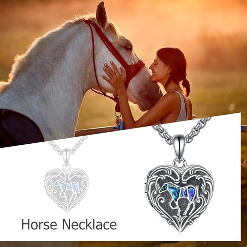 Vintage Locket Necklace for Women Sterling Silver Locket Necklace That Holds Pictures Birthday Jewelry Gifts in Kuwait