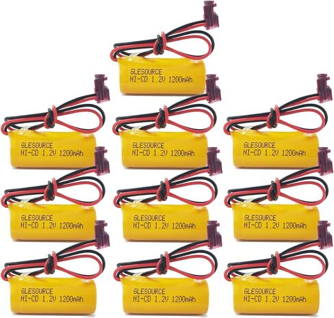 Emergency Light Battery, 1.2V 1200mAh NiCad Exit Sign Battery Compatible with Lithonia ELB1P201NB Lithonia ELB0320 Grainger 4WT20 OSA212 NIC1169 EBE-33 (2 Pack) in Saudi Arabia