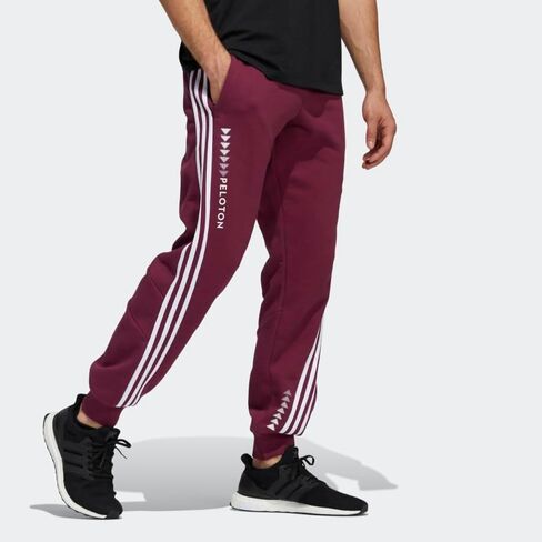 adidas x peloton joggers (الجنس المحايد) للرجال ، بورجوندي ، الحجم l in Saudi Arabia