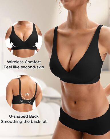 innersy womens seamless bra soft soft no underwire est up bralette comple coverage very alday bra in Kuwait