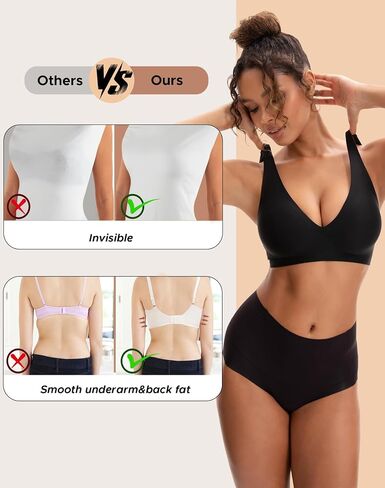 innersy womens seamless bra soft soft no underwire est up bralette comple coverage very alday bra in Kuwait